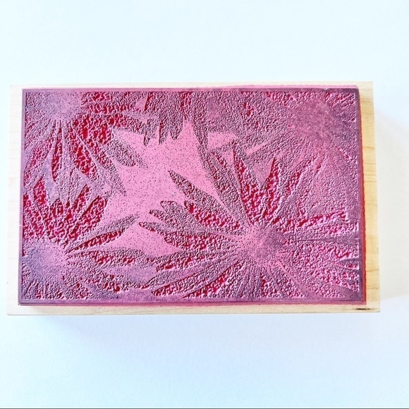 outlines Rubber Stamp Co Daisy Background Wood Mounted Rubber Stamp - Picture 2 of 6